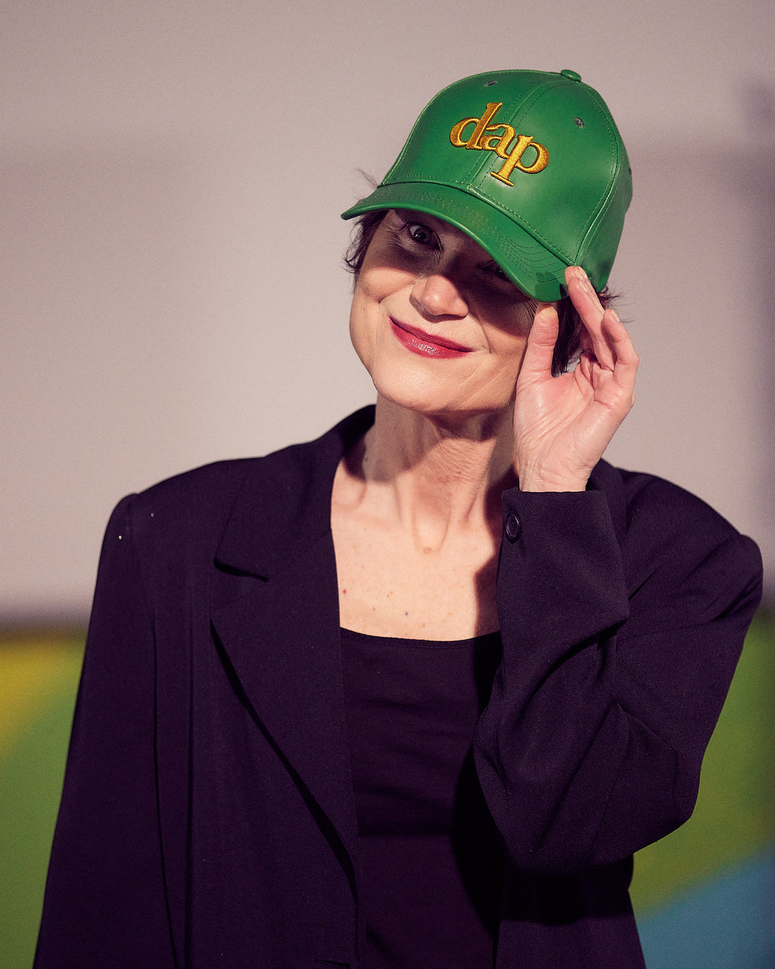 DAP VEGAN LEATHER HAT (GREEN)