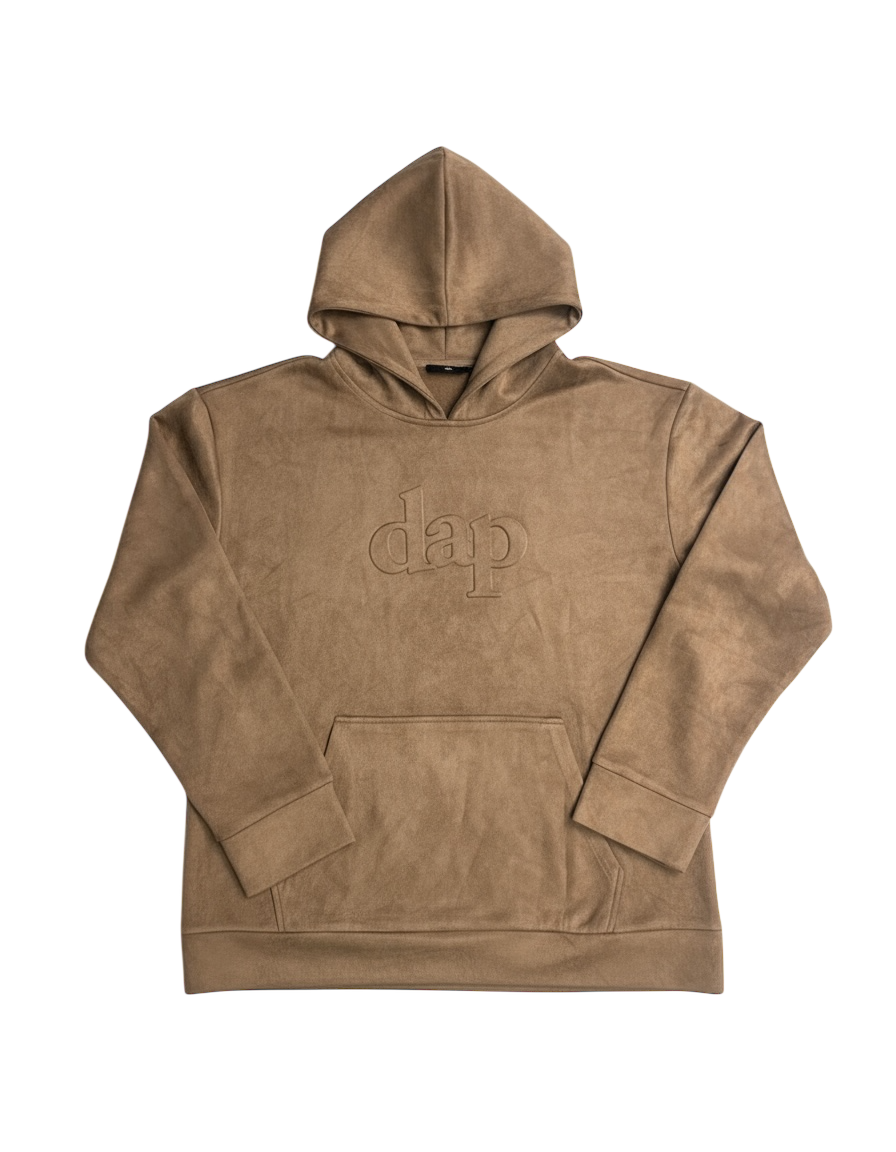 Suede Hoodie (Chocolate)